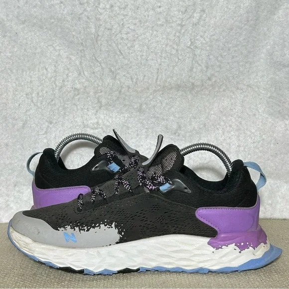 New Balance Womens Blk/Purple Fresh Foam Hierrro V5 Trail Running Shoes SZ 9.5 - Picture 7 of 11